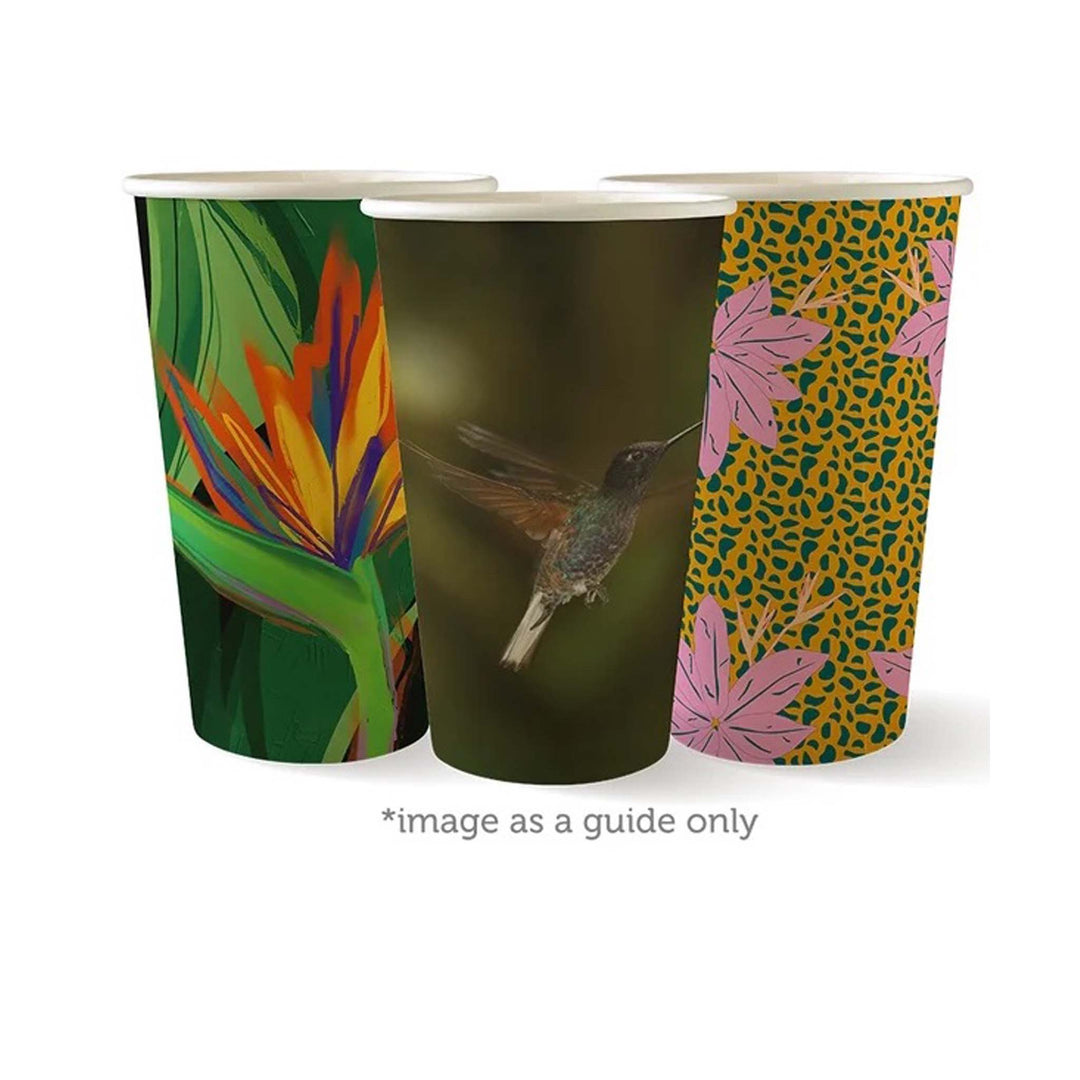 BioCup Art Series de 16 oz - Vasos de pared simple - 1000 por caja