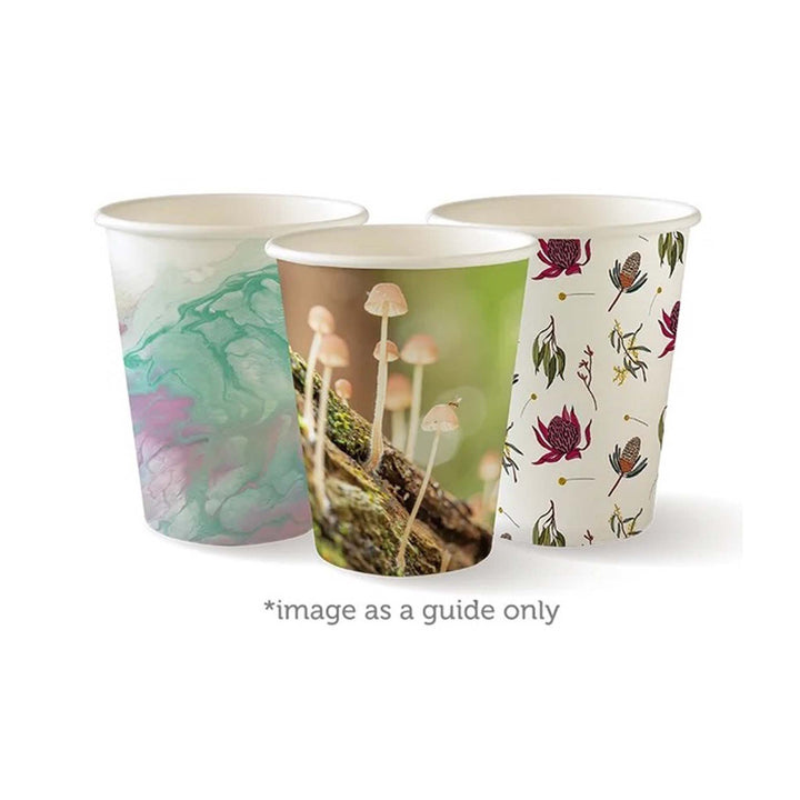 8oz BioCup Art Series (80mm) - Gobelets à paroi simple - Manchon de 50