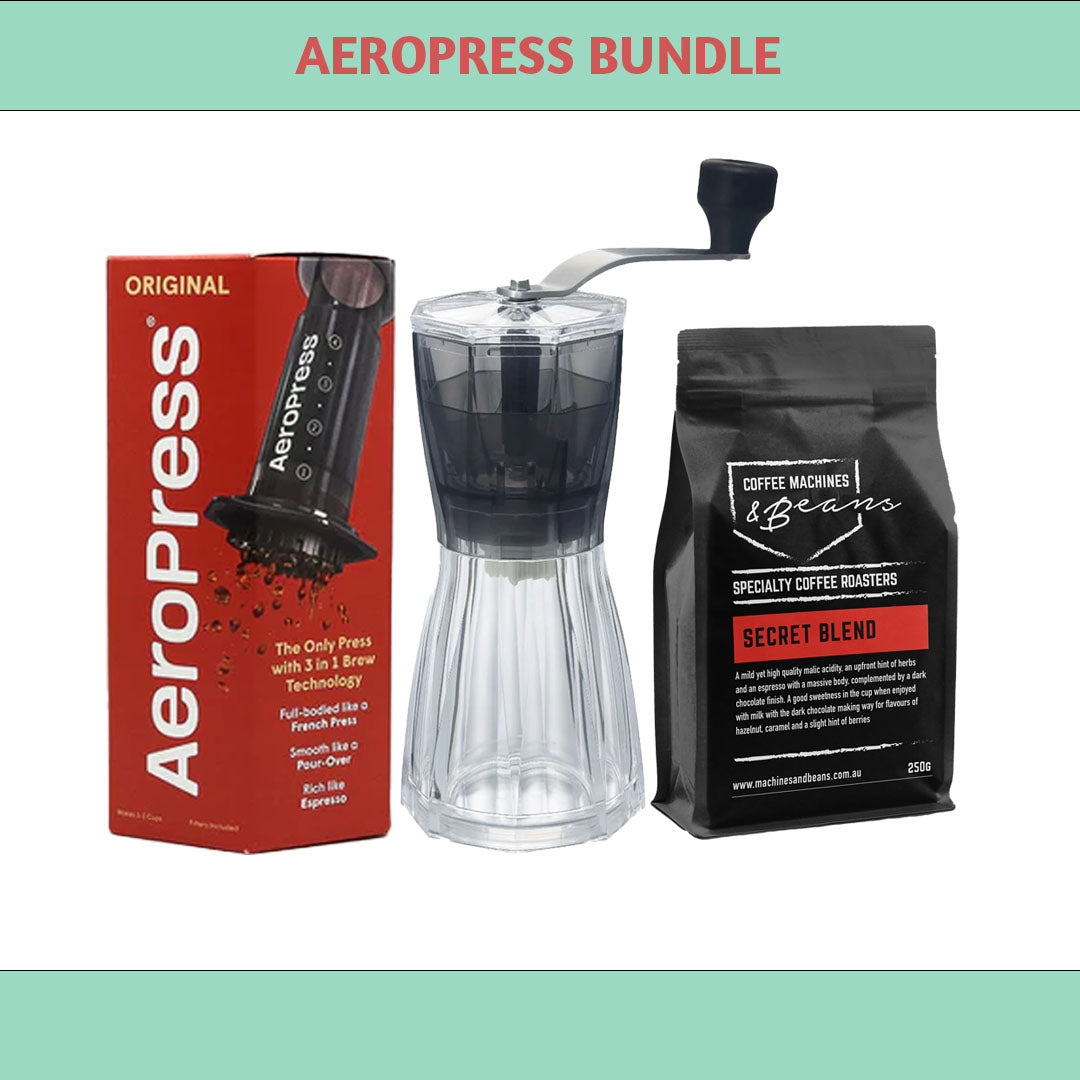 Aeropress - Molinillo - Paquete de café