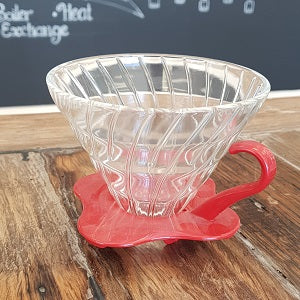 V60 Glass Dripper 02 - RED