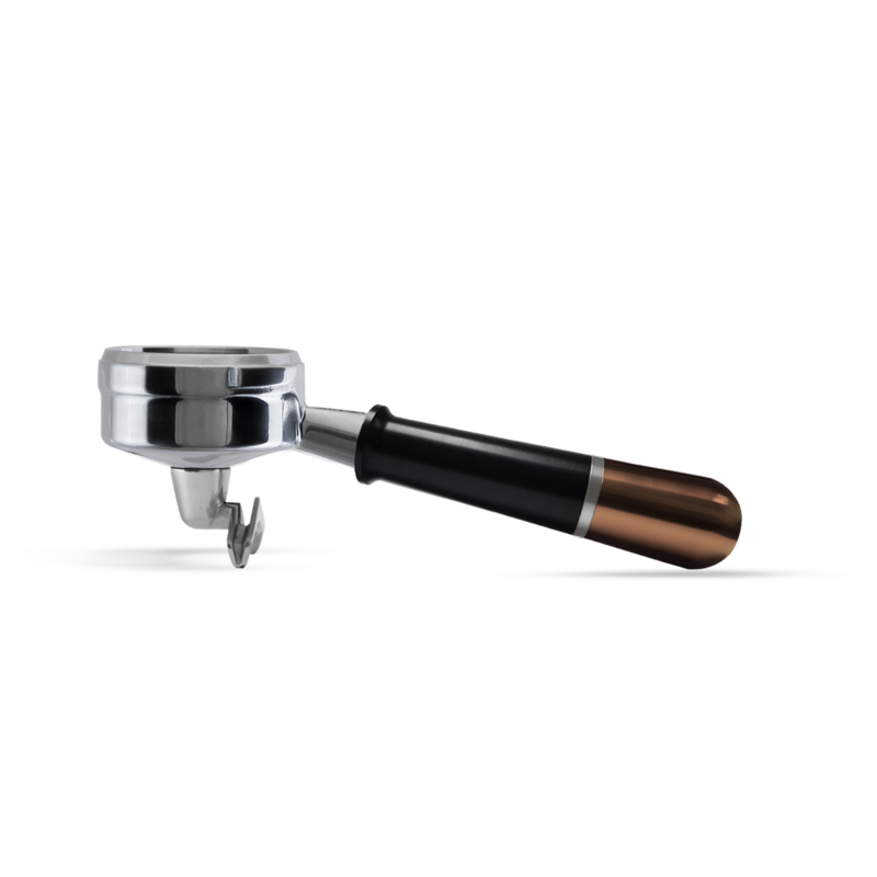 58mm E61/LM Pesado Double Spout Portafilter - Black and Bronze