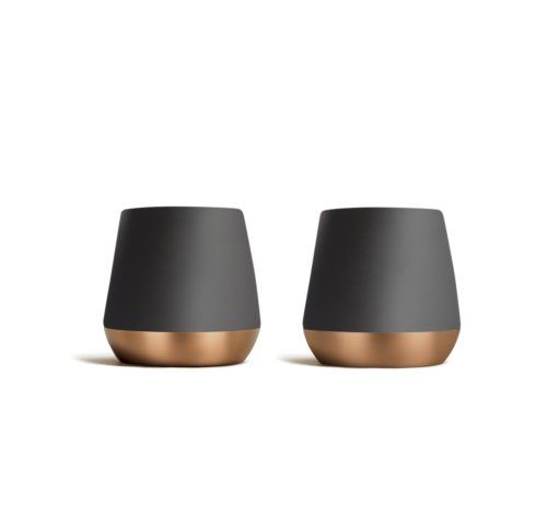 Fellow Lot de 2 tasses à expresso - Noir mat/cuivre - 2,3 oz