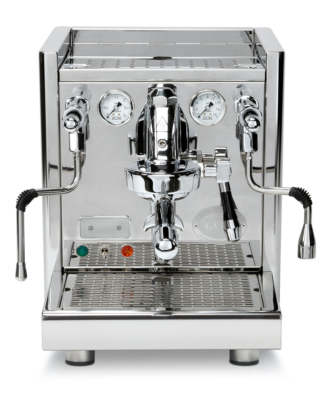 ECM Technika V Profi PID, front view with portafilter