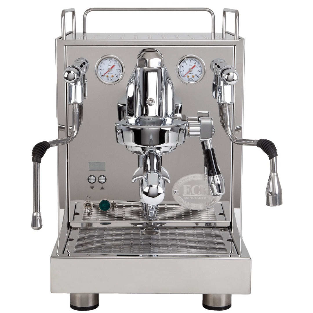 ECM Mechanika Max espresso machine, front view