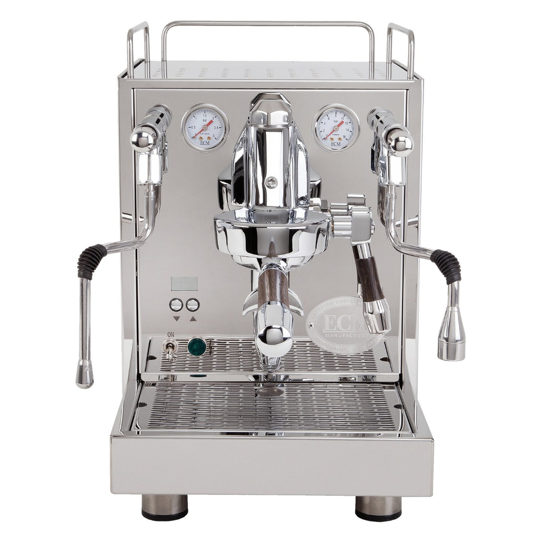 ECM Mechanika Max, front view with portafilter