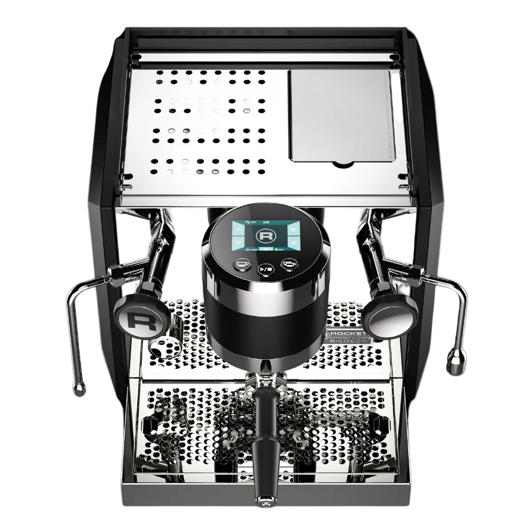 Rocket Bicocca, black, front view with display