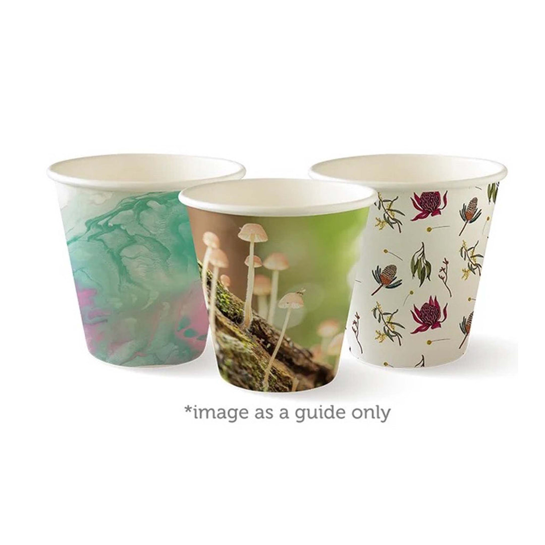 Serie BioCup Art de 8 oz (90 mm) – Vasos de una sola pared - 1000 por caja