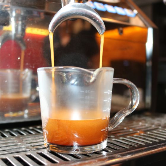 Rhino Coffee Gear Double Spout Espresso Measure Glass