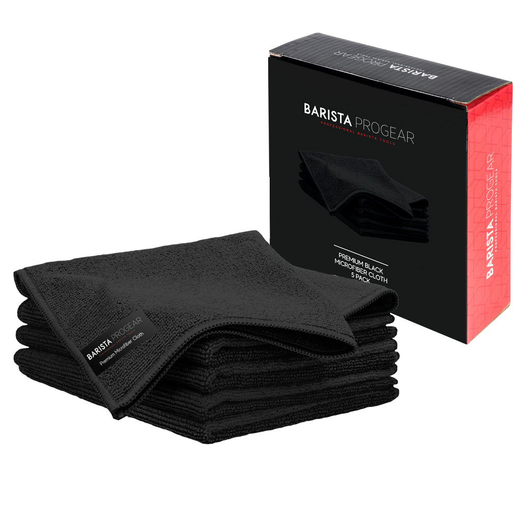 Barista Progear 5 Premium Black Microfiber Cloths