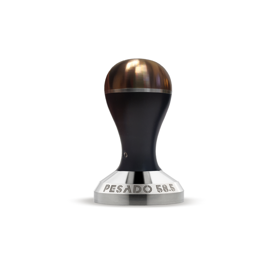 Pesado 58.5mm Coffee Tamper - Black and Bronze