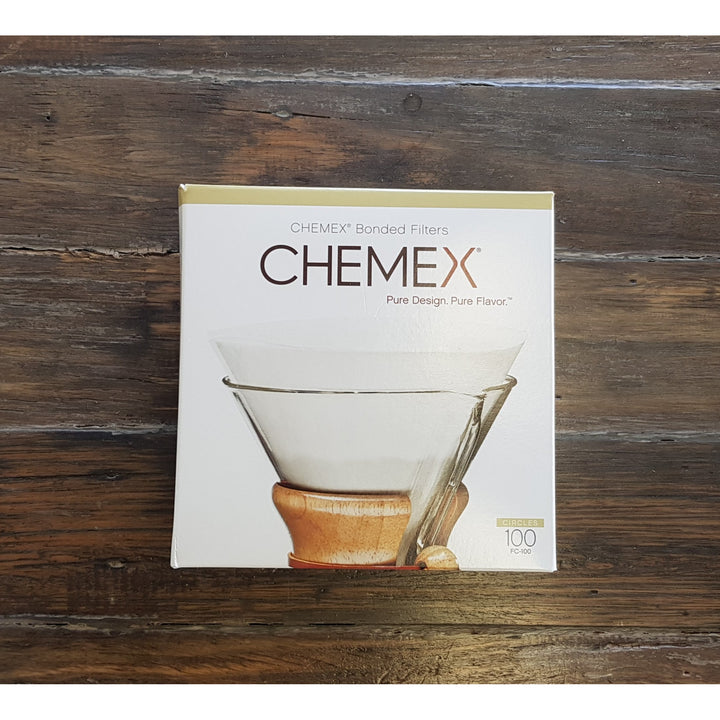Paquete de 100 filtros unidos Chemex - Filtros circulares