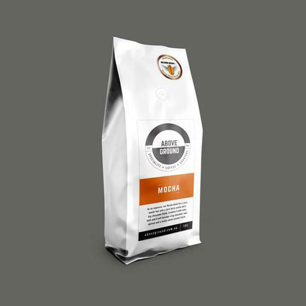 Mocha Coffee Beans from Above Ground Coffee Roasters - 1kg Bag
