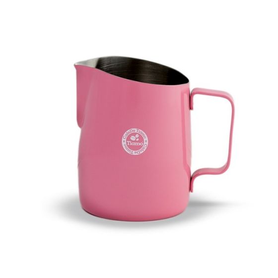 Pink Tiamo tapered milk jug