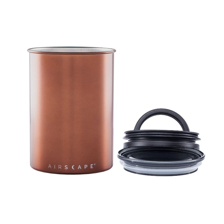 Airscape 7" Medium - 450g - Brushed Copper - Coffee Bean Storage