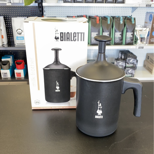 Bialetti Milk Frother Black Tuttocrema Coffee Machines and Beans Roasters