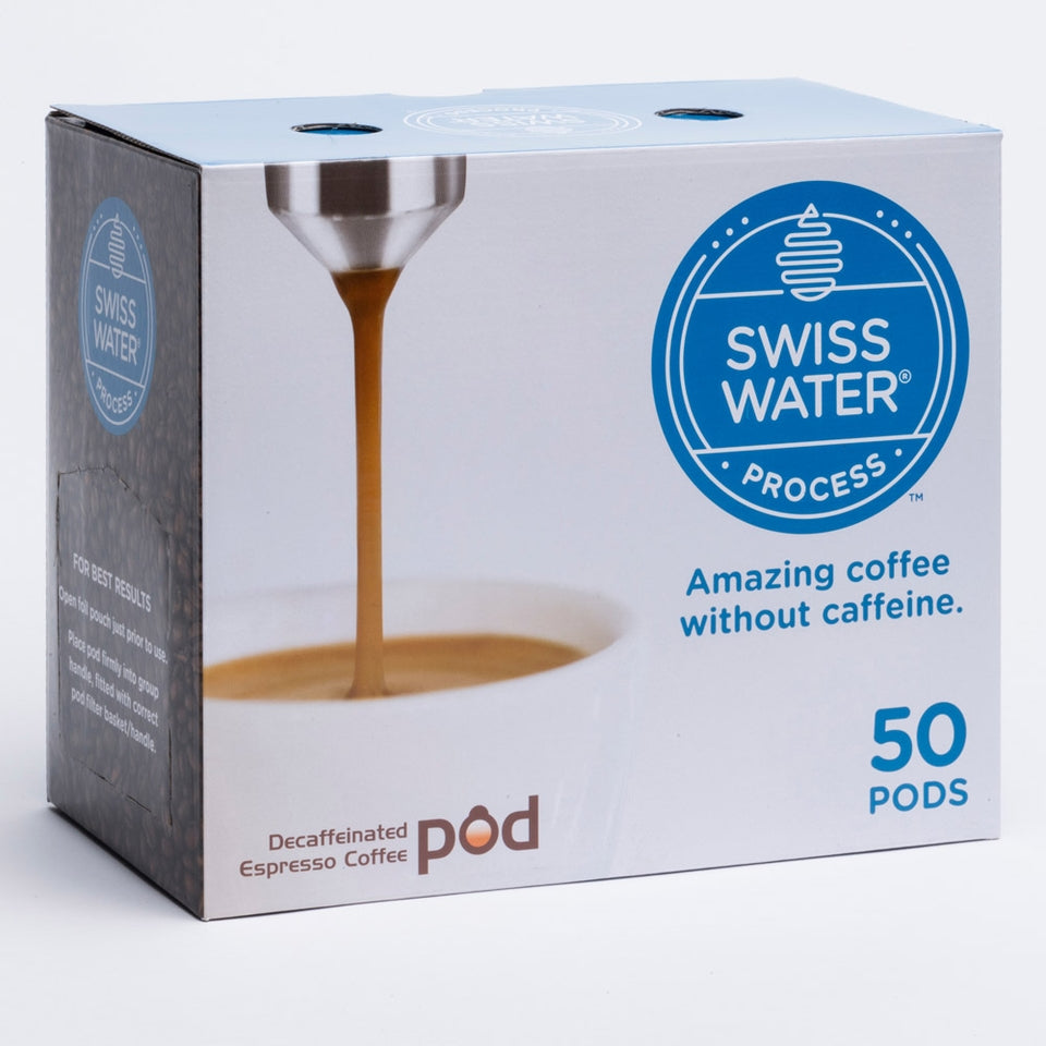 Dosettes d'espresso décaféiné à l'eau suisse - 14 g